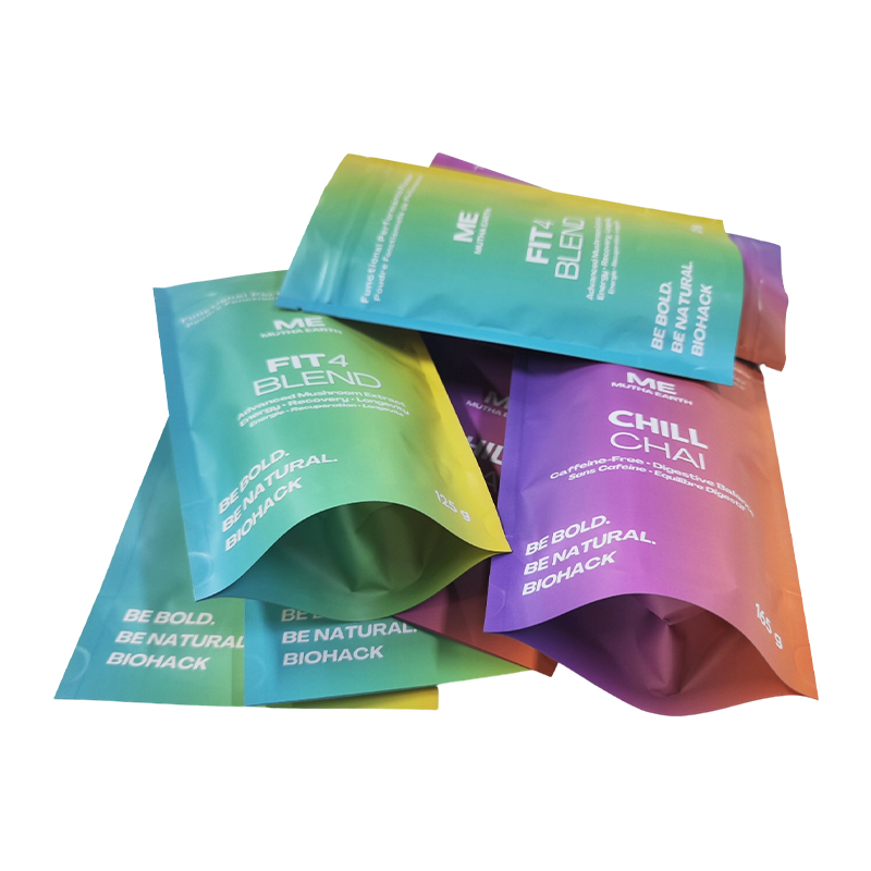 Bolsa com zíper estampada em cores